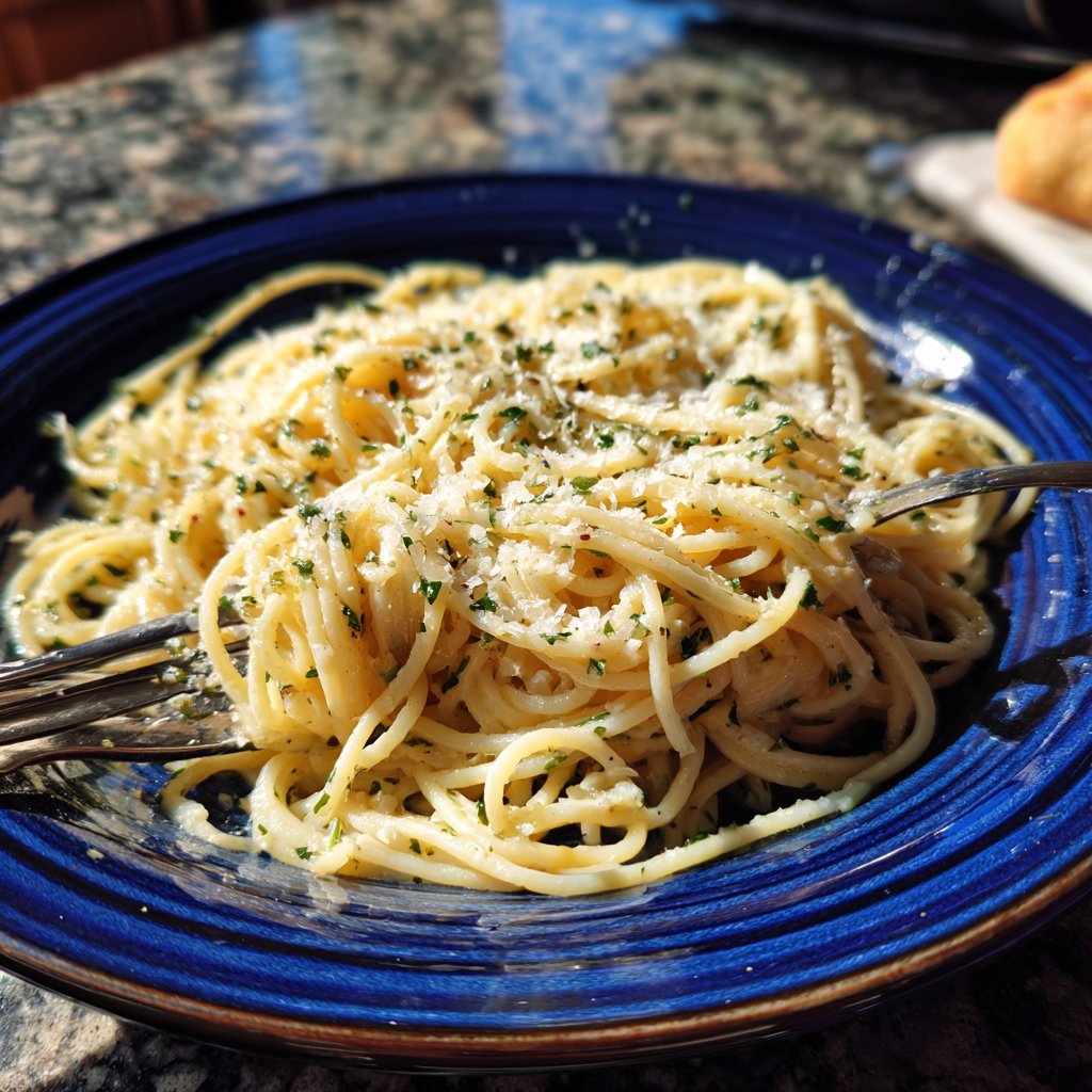 One Pot Creamy Garlic Herb Pasta
