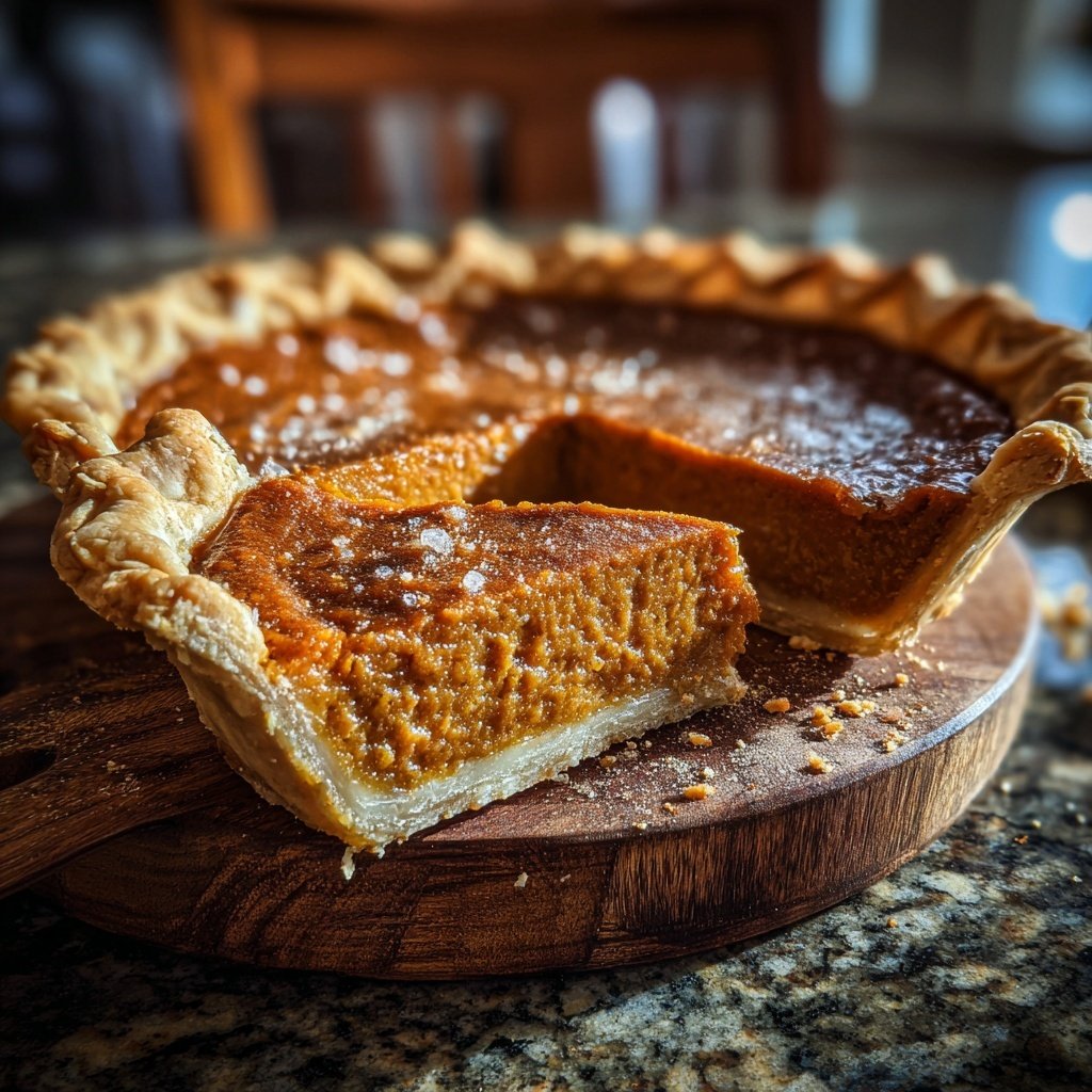 Festive Spiced Pumpkin Pie
