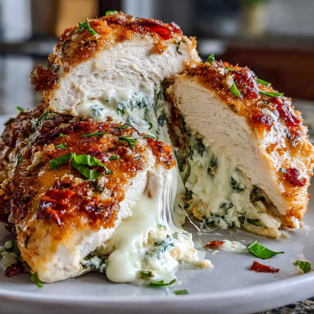 Creamy Spinach Stuffed Chicken