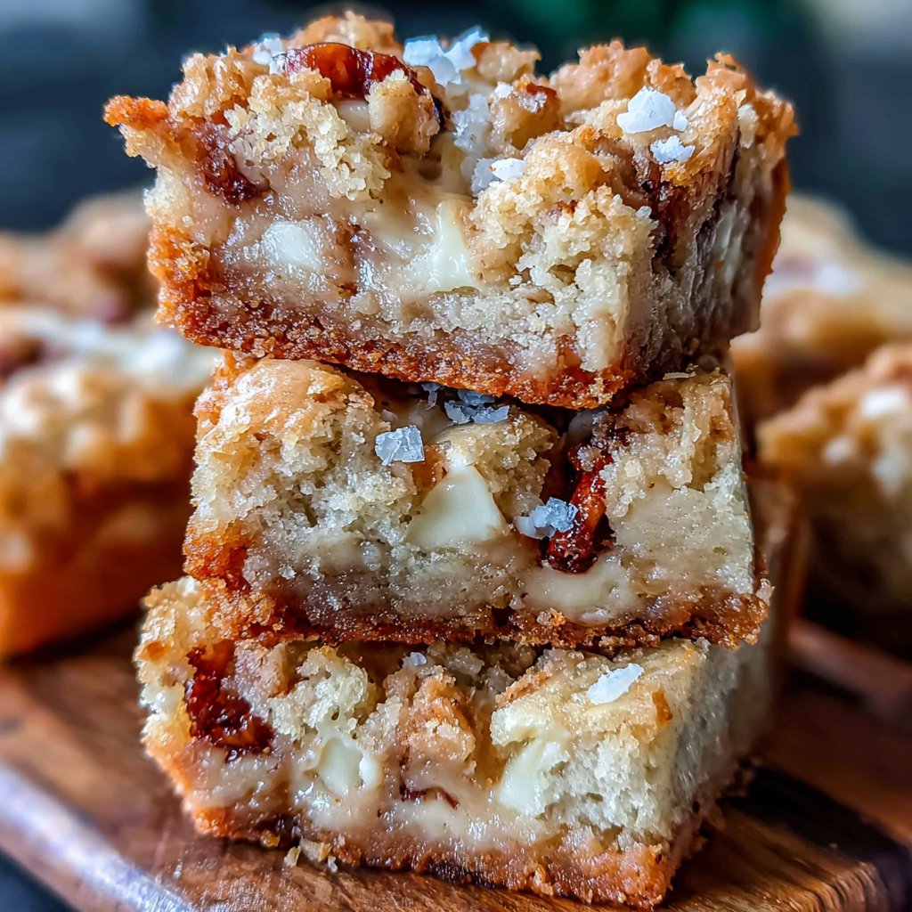Pure Vanilla & White Chocolate Blondies