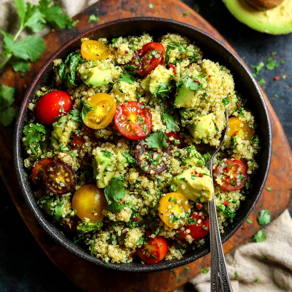 Healthy Avocado Quinoa Salad