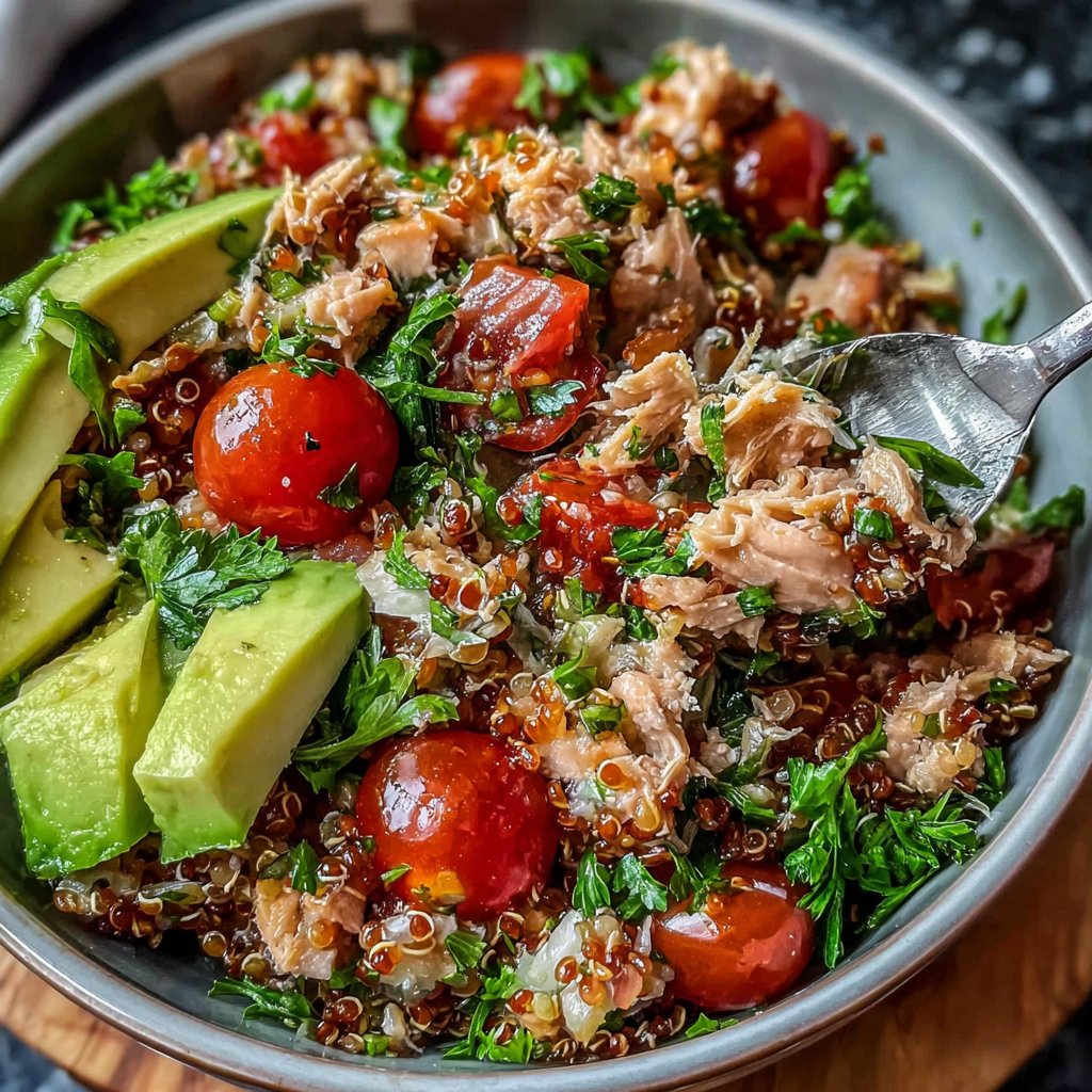 Mediterranean Tuna Quinoa Bowl