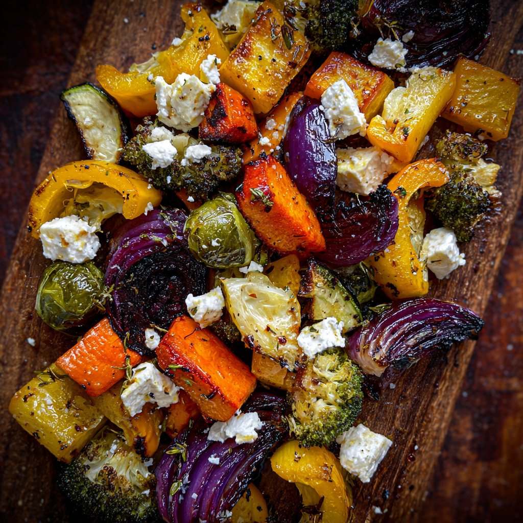 Roasted Vegetables with Feta