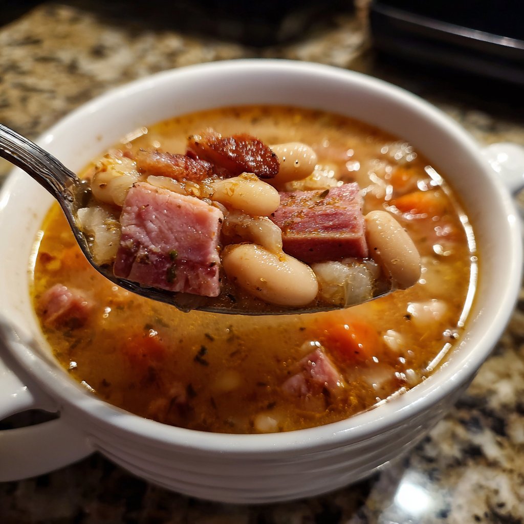 One Bowl Ham and Bean Soup